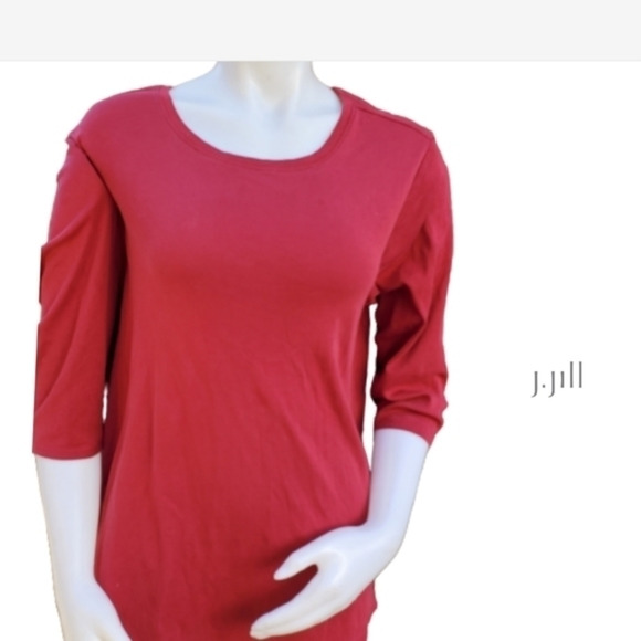 J. Jill Brick/ Berry Plus Size ‎ 3/4 sleeve tee 1X - Picture 1 of 10
